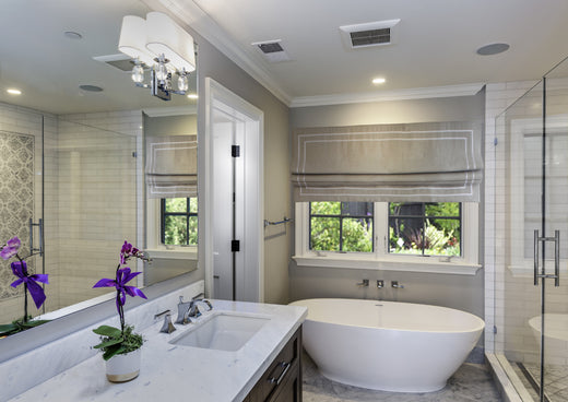Blackout Roman Shades In Relaxed Style