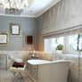 Brown Roman Shades