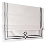 Custom Double Diamond Design and Border White and Black Shade