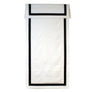 Faux Linen Black Border Blackout Roman Shades