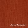 Custom Chevalle Range Red Border Relaxed Roman Shade