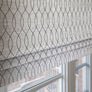 Bamburg Geometric Pattern 4 Colours Flat Roman Shade