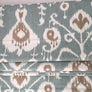 Chain mechanism Flat Roman Shade with Vista Laurel Pattern