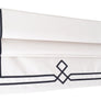 Custom Double Diamond Design and Border White and Black Shade