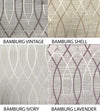 Bamburg Geometric Pattern 4 Colours Flat Roman Shade