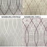 Bamburg Geometric Pattern 4 Colours Flat Roman Shade