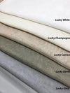 Sheer Roman Shade "White sheer linen" with chain mechanism, Faux sheer Linen Roman Shades, custom made roman shades for French doors