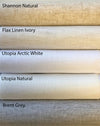 Relaxed Roman Shades, 100% Linen Roman Shade "Natural with Pine Border", window treatment, Custom made sheer shades with chain mechanism