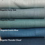 Linen Roman Shade "Regatta", custom roman shades with chain mechanism, flat roman shade, window treatments, custom linen shades