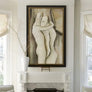 European Relaxed Sheer Roman Shade (100% sheer linen), with chain mechanism, Custom Roman Shades, Window treatments