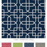 Flat Roman Shade "Caleb", available in four colours, cotton roman shade with chain mechanism, custom made roman shades