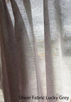 Sheer Roman Shade "White sheer linen" with chain mechanism, Faux sheer Linen Roman Shades, custom made roman shades for French doors
