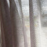Sheer Roman Shade "White sheer linen" with chain mechanism, Faux sheer Linen Roman Shades, custom made roman shades for French doors