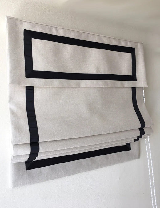 Relaxed Roman Shade with valance