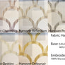 Geometric Pattern 5 Colours Hanover Pebble Flat Roman Shade