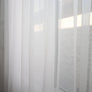 Sheer Voile Fabric Curtain. Top Pleat Style.