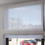 Relaxed Linen Shade, Sheer Roman Shade Utopia Natural, 100% sheer linen, shade with chain mechanism, custom roman shade, Window Treatment