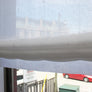 Relaxed Linen Shade, Sheer Roman Shade Utopia Natural, 100% sheer linen, shade with chain mechanism, custom roman shade, Window Treatment