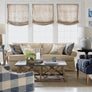 Custom Order Tuscany Dune Linen Relaxed Roman Shades