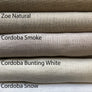 Relaxed Linen Shade, Sheer Roman Shade Utopia Natural, 100% sheer linen, shade with chain mechanism, custom roman shade, Window Treatment