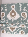 Chain mechanism Flat Roman Shade with Vista Laurel Pattern