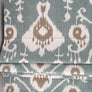 Chain mechanism Flat Roman Shade with Vista Laurel Pattern