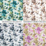 4 Colours Modesto Floral Pattern Flat Roman Shade