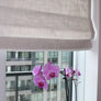 Relaxed Roman Shade "Toronto Beach", roman shade with lining, with cordless mechanism, custom made roman shade, window treatment