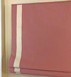 Custom Roman Shade "Origin Camellia with Cream Border", 100% cotton shade with chain mechanism, roman shades, custom window treatments
