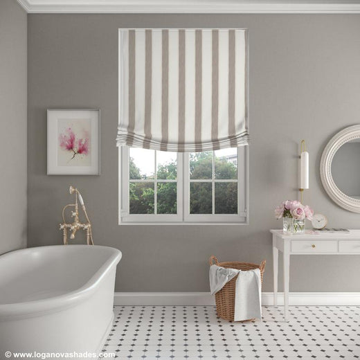 Custom Relaxed Roman Shade