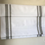 Cordless Roman Shade "Tuscany" with valance and double borders, Roman shades, Custom made flat style, 100% linen, window treatments