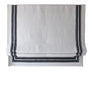 Relaxed Roman Shade, 100% Linen roman shade, Shade with Decorative trim, custom roman shade, shade with chain mechanism, window treatment