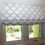 Geometric Pattern 5 Colours Hanover Pebble Flat Roman Shade