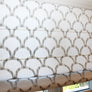 Geometric Pattern 5 Colours Hanover Pebble Flat Roman Shade