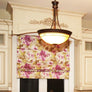 4 Colours Modesto Floral Pattern Flat Roman Shade