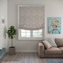 Custom Relaxed Roman Shade "Palisades"