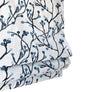 Blue Floral Pattern Relaxed Roman Shade