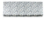 Blue Floral Pattern Relaxed Roman Shade