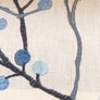 Blue Floral Pattern Relaxed Roman Shade