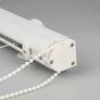 Custom Combe Eggshell Roman Shade