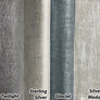 4 Shimmery Colours Plain Linen Fabric Flat Roman Shade