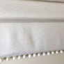 Custom Plain Pom Pom Colour Flat Roman Shade