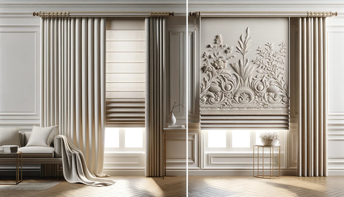 Uniqueness in Every Detail: Roman Shades with and Without Decorative Elements