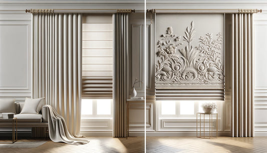 Uniqueness in Every Detail: Roman Shades with and Without Decorative Elements