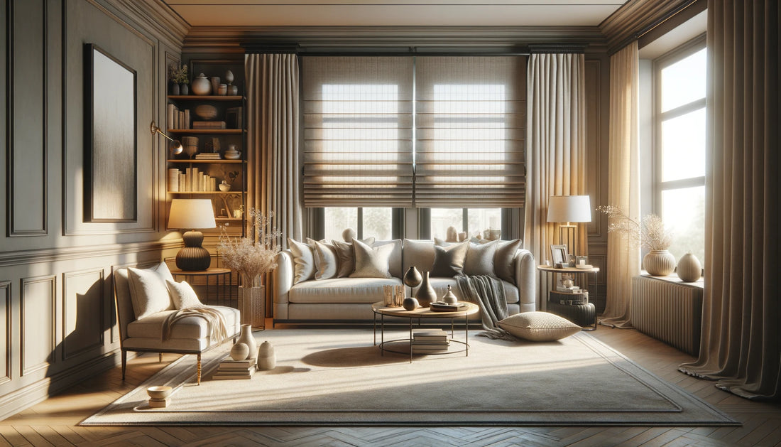 Roman Shades: Elegant Fusion of Functionality and Style in Interior Design
