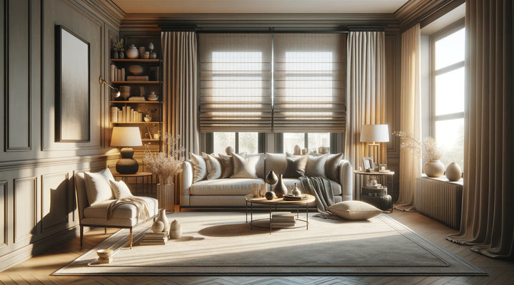 Roman Shades: Elegant Fusion of Functionality and Style in Interior Design