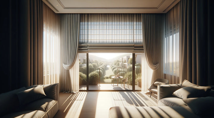 Using Roman Shades for Cozy Balcony or Terrace Decor