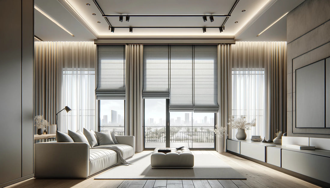 Roman Shades: Modern Convenience and Security with Automated Control