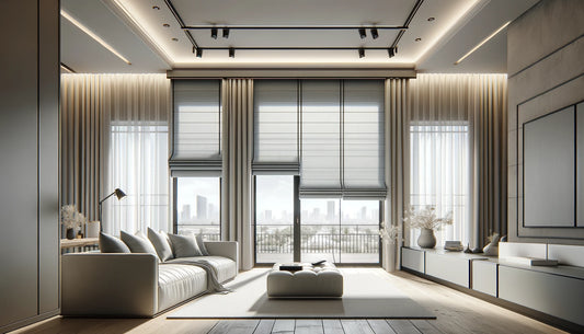 Roman Shades: Modern Convenience and Security with Automated Control