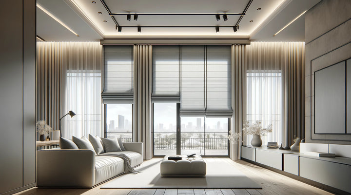 Roman Shades: Modern Convenience and Security with Automated Control